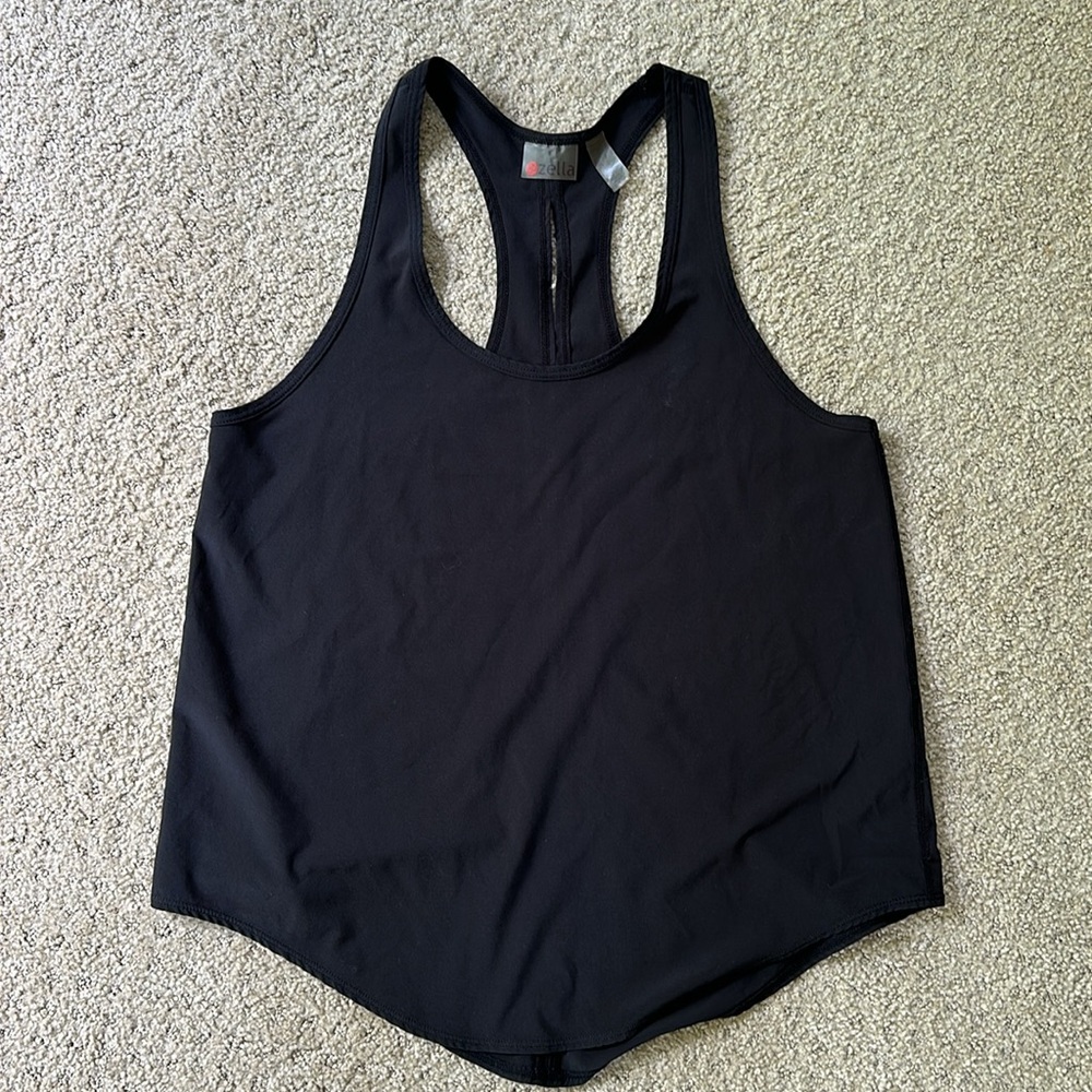 Zella Work Out Top, Women’s Small, Black